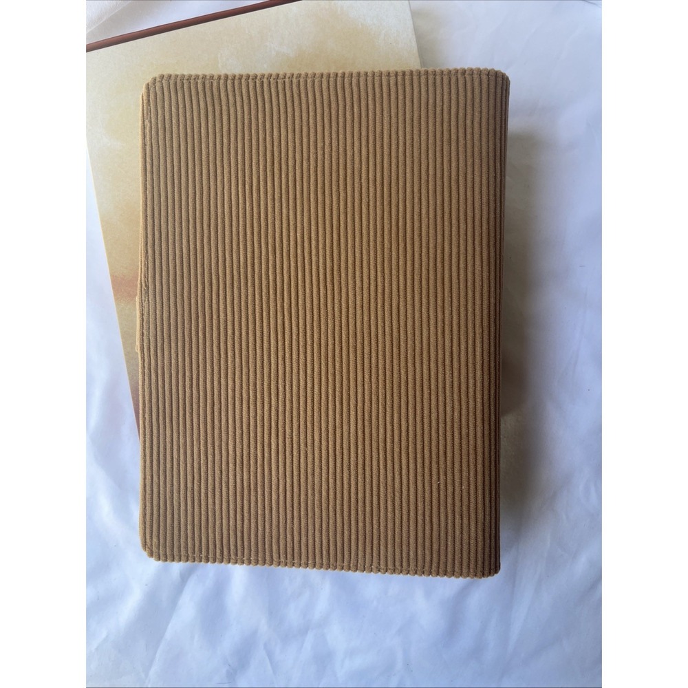 Archer & Olive A5 Journal Cover Layered Lands | Hand Sewn |Corduroy Tan - Picture 3 of 7